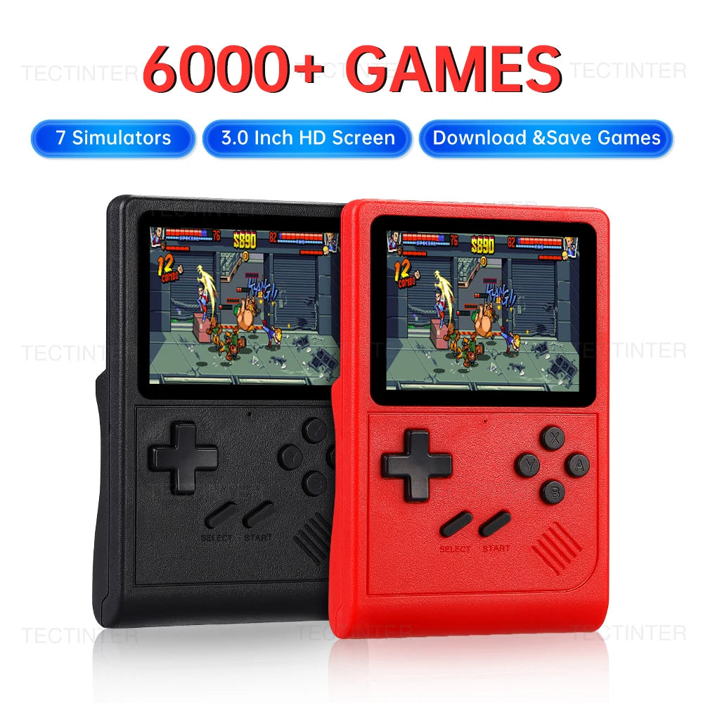 Console de Jeux Portable Rétro GB300 avec Écran 3 pouces, Compatible TV et 6000+ Jeux Intégrés